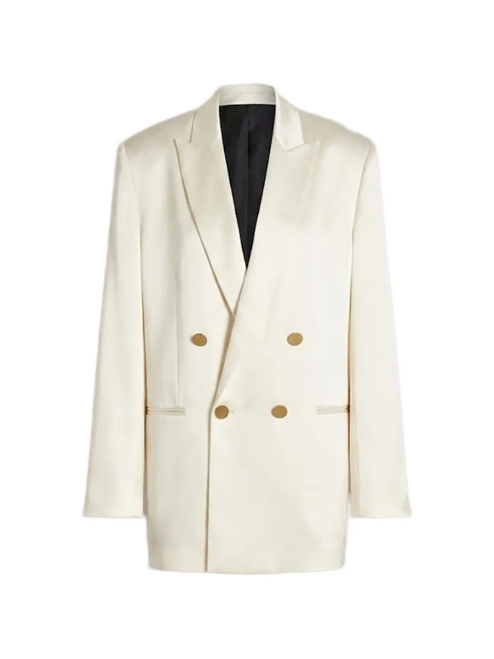 Alberta Ferretti double-breasted peak-lapel blazer - White