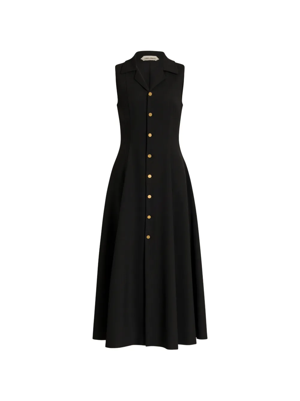 Alberta Ferretti Abito midi smanicato - Nero