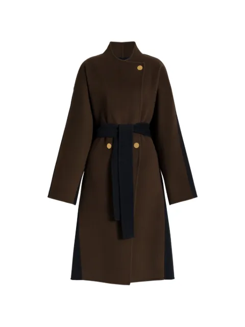 Alberta Ferretti belted panelled coat