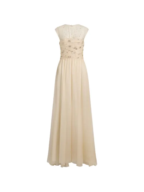 Alberta Ferretti embellished gathered dress