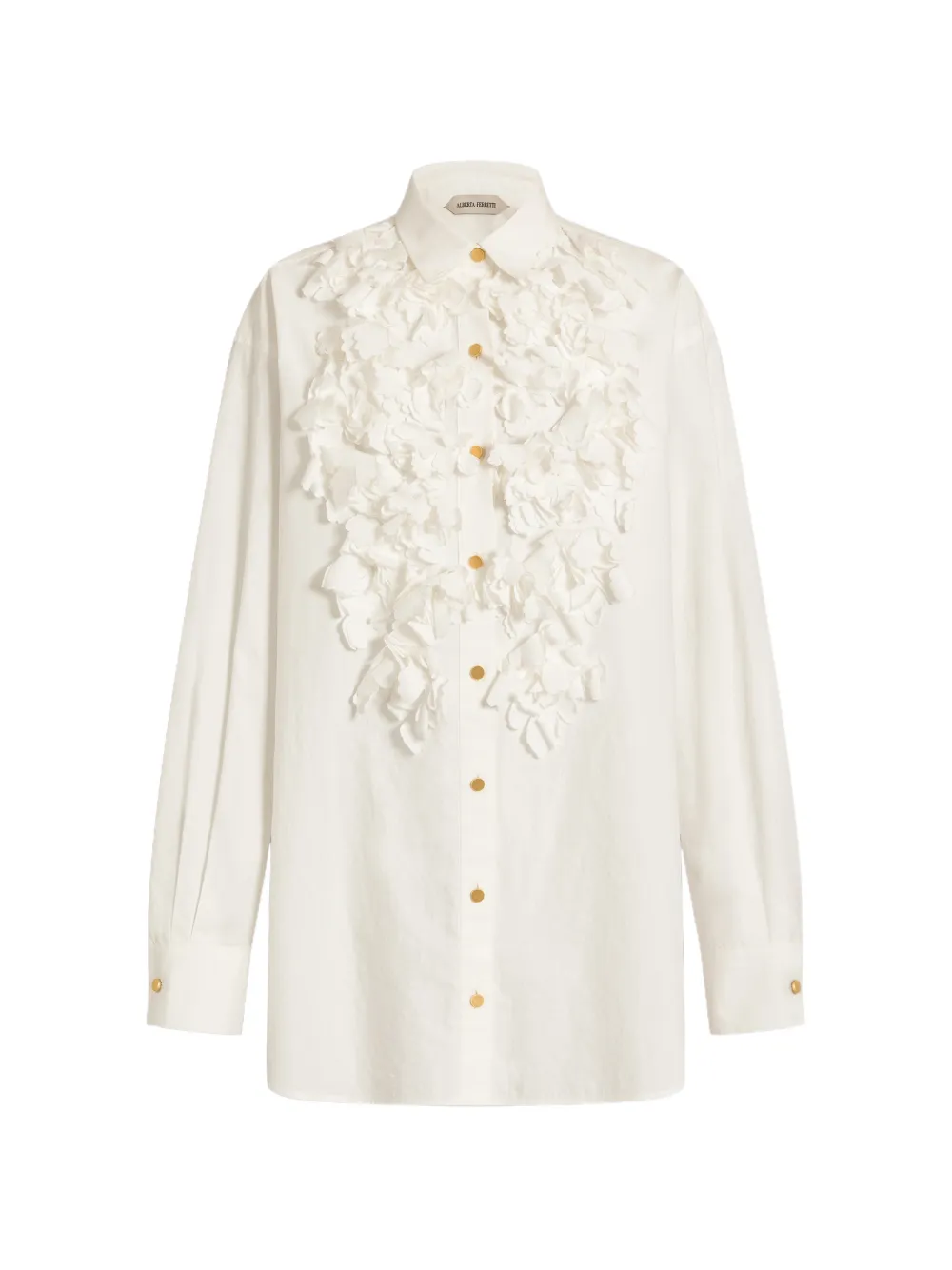 Alberta Ferretti Camicia con ruches - Bianco