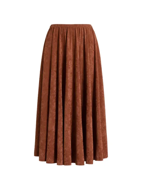 Alberta Ferretti high-waisted midi skirt