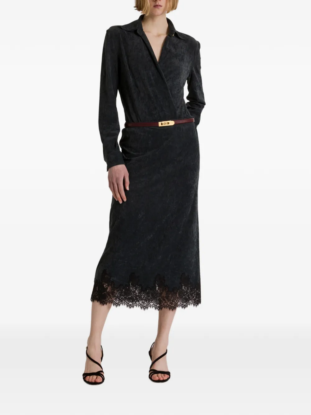 Alberta Ferretti Romper met lange mouwen Grijs