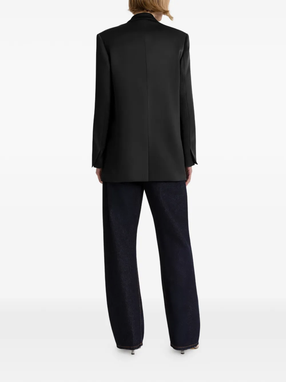  Alberta Ferretti Blazer Con Doble Botonadura - Negro 