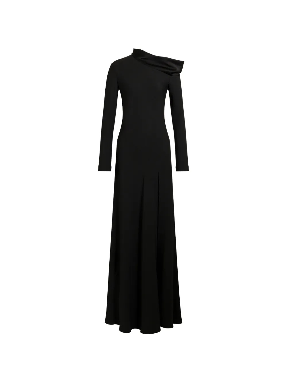 Alberta Ferretti one-shoulder slit maxi dress - Black