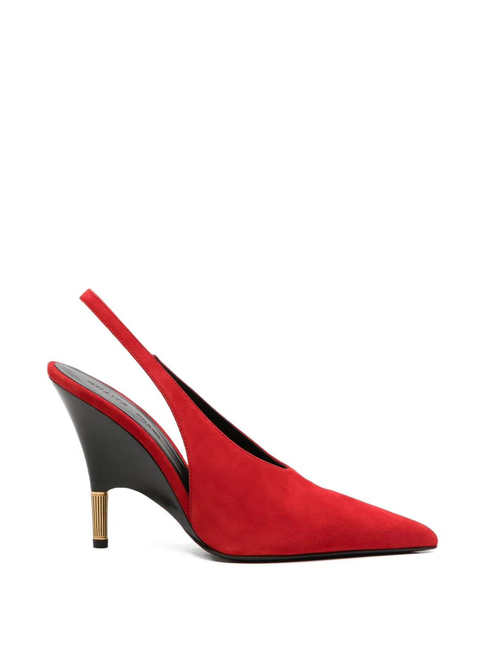 KHAITE pointed-toe slingback pumps - Red
