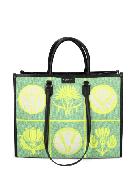 MY BEST BAG embroidered-pattern tote bag