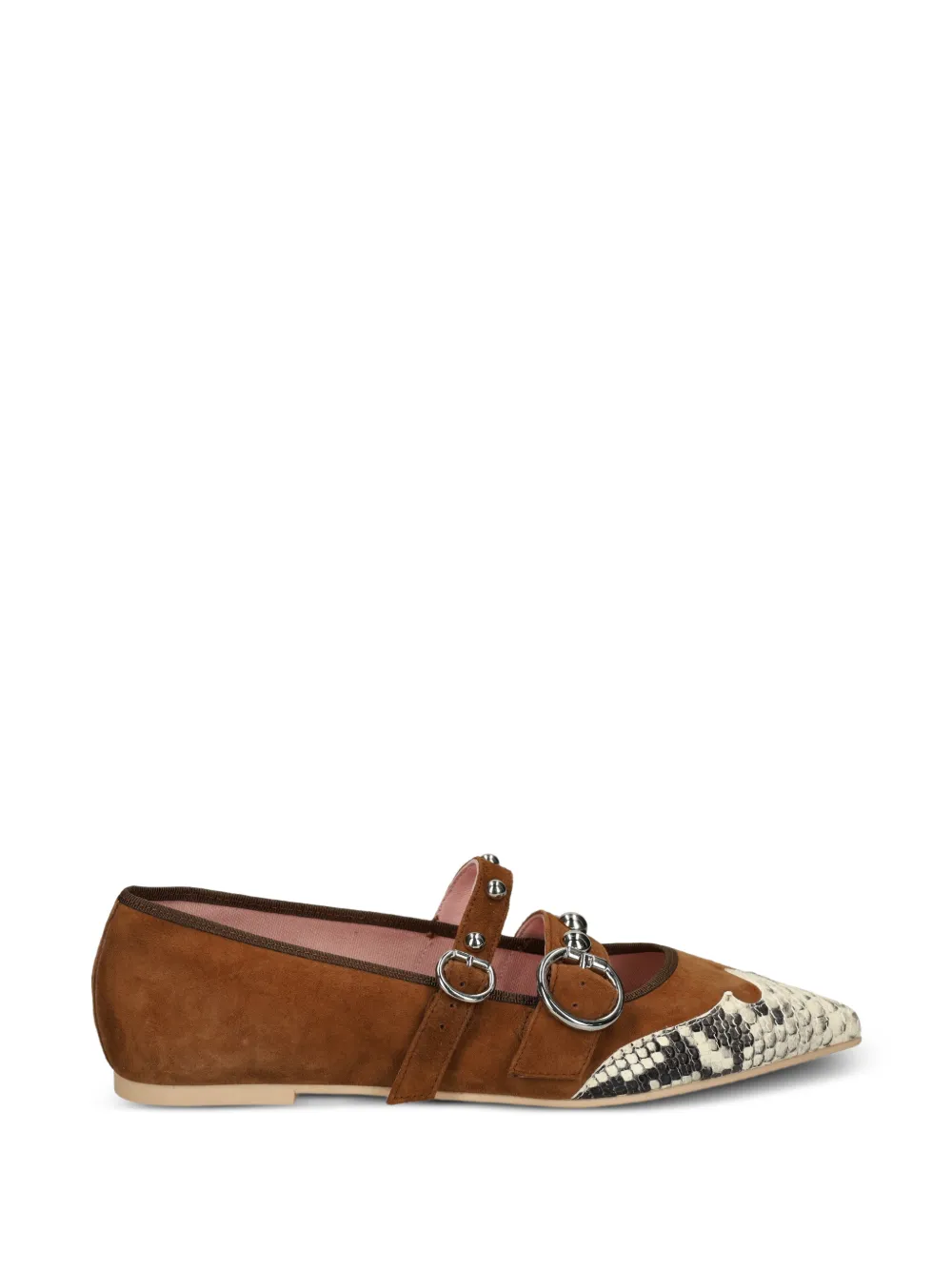 Pretty Ballerinas Paris leather ballet flats - Marrone