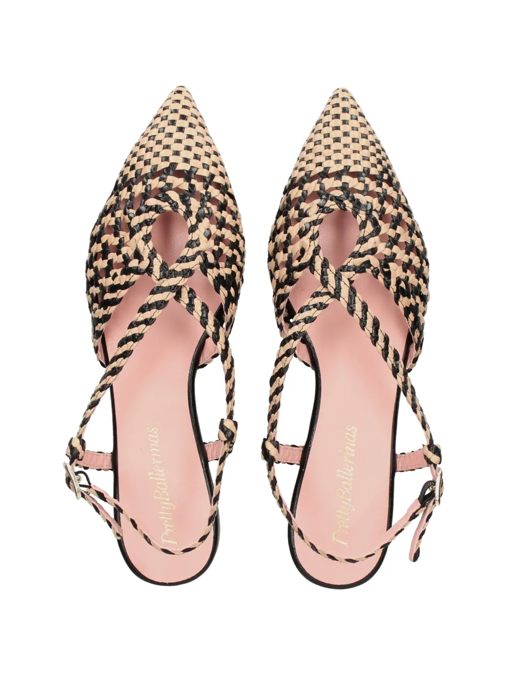 Pretty Ballerinas Ella slingback ballet flats Zwart