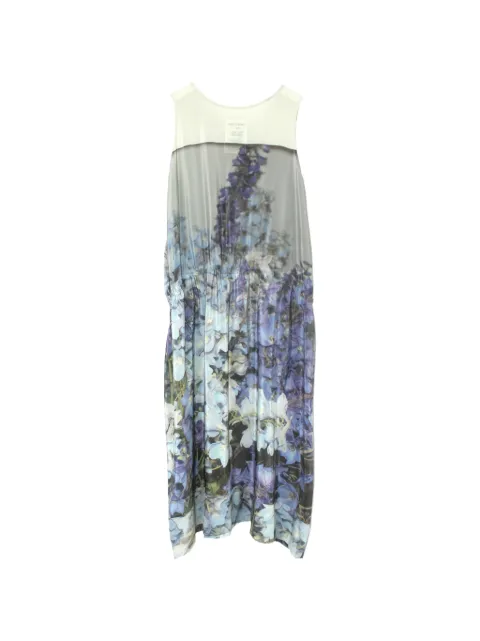Anntian floral-print tie-waist midi dress