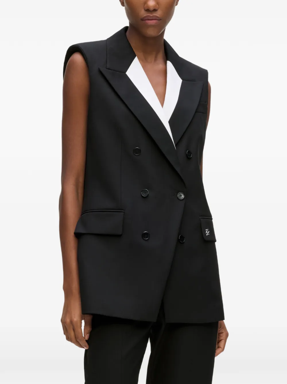 Karl Lagerfeld Getailleerd gilet Zwart