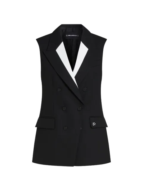 Karl Lagerfeld double-breasted tailored vest