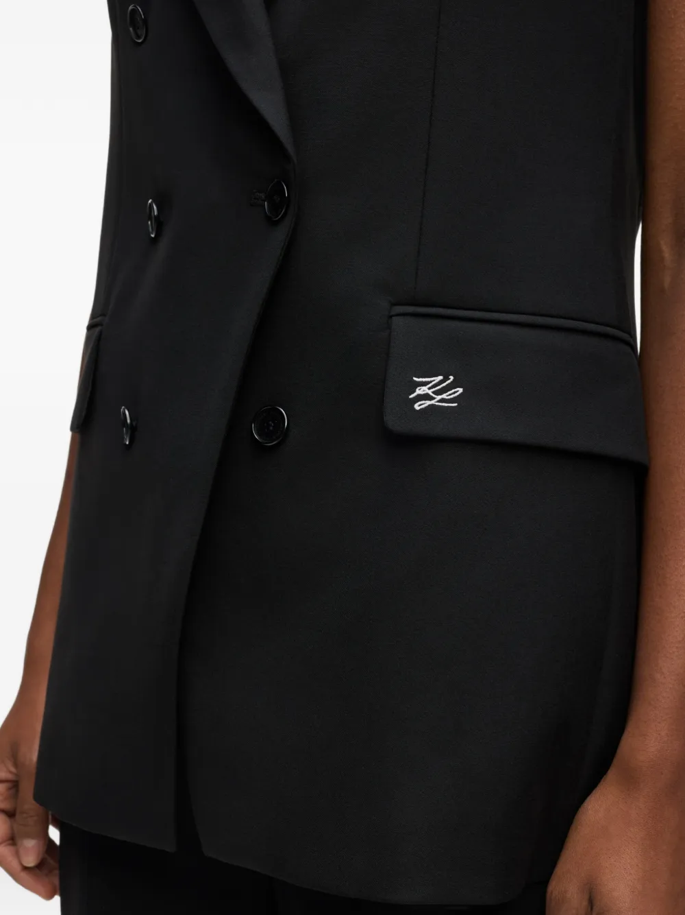 Karl Lagerfeld Getailleerd gilet Zwart