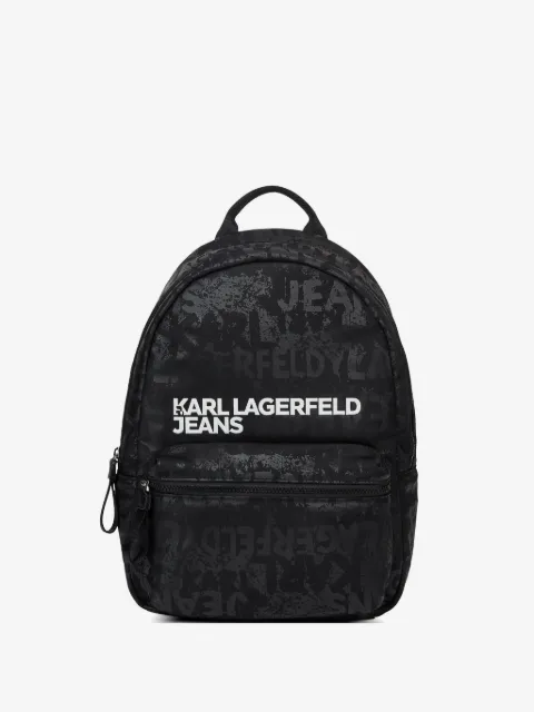 Karl Lagerfeld Jeans mochila con logo estampado