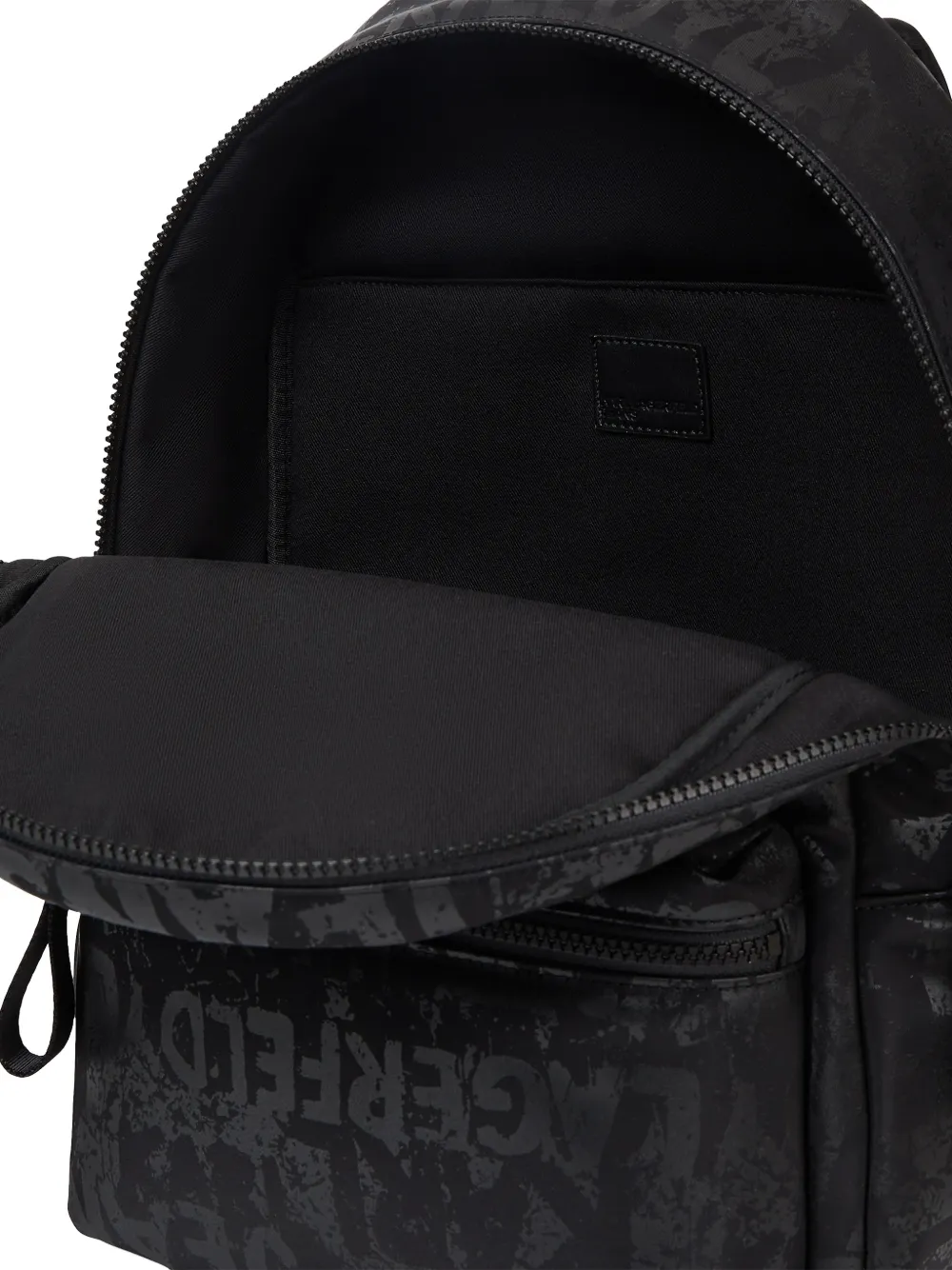Karl Lagerfeld Jeans Rugzak met logoprint Zwart