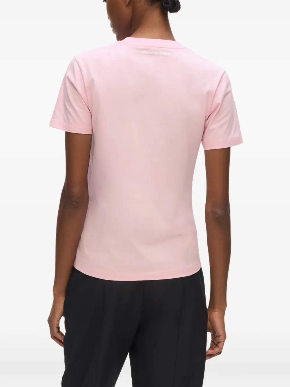 Karl Lagerfeld Ikon Choupette T-shirt Roze