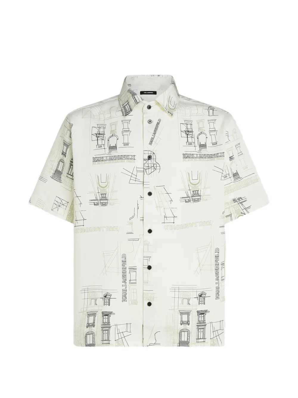 Karl Lagerfeld Rue St-Guillaume blouse met print Beige