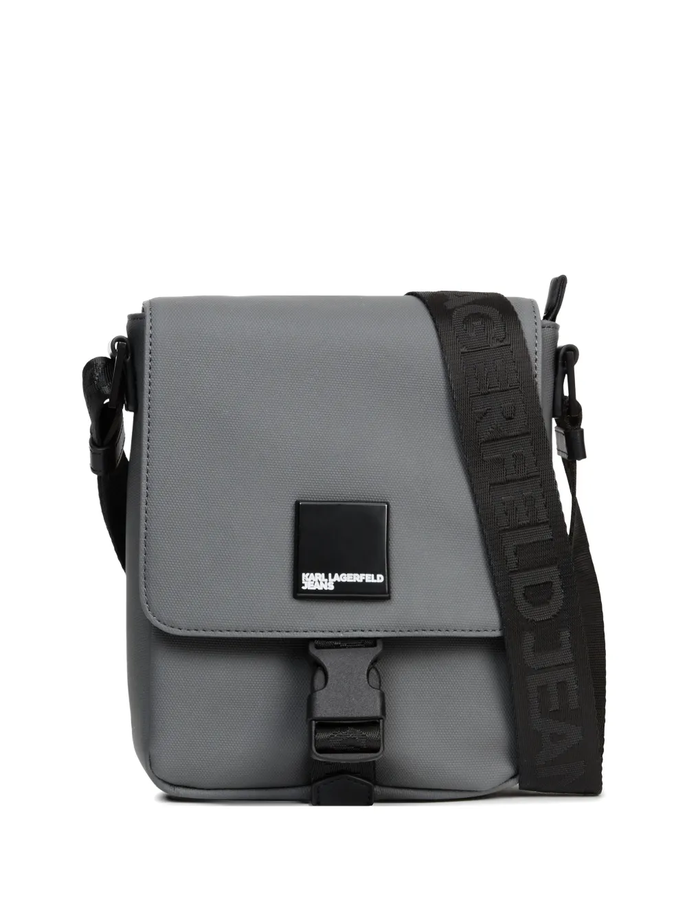 Karl Lagerfeld Jeans Venture logo-plaque messenger bag - Grau