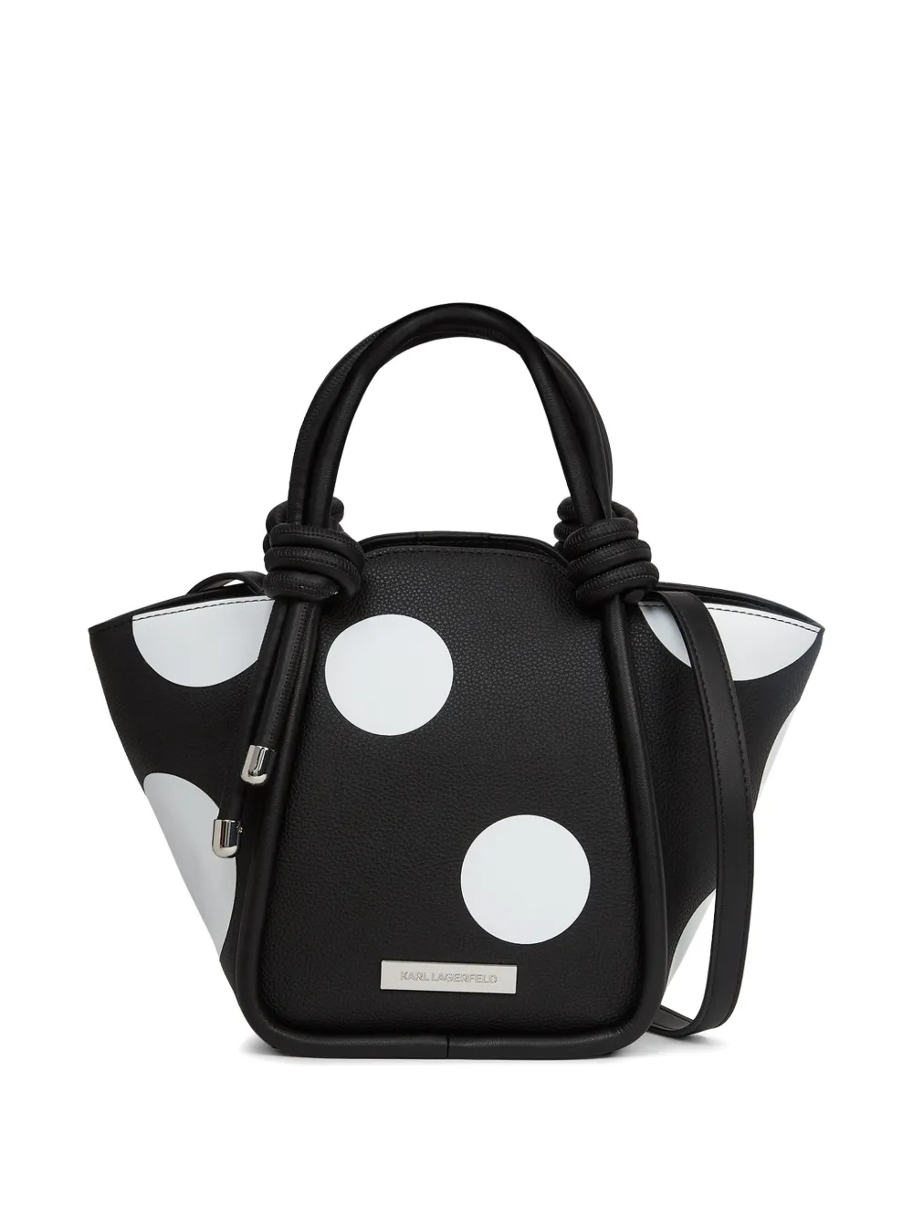 Karl Lagerfeld Ikon pebble knots tote bag - Schwarz