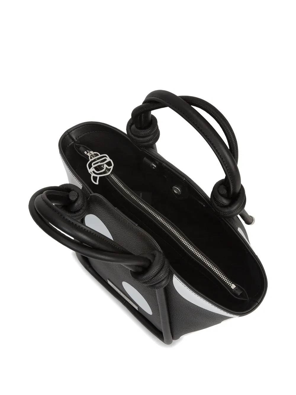 Karl Lagerfeld Ikon geknoopte shopper Zwart