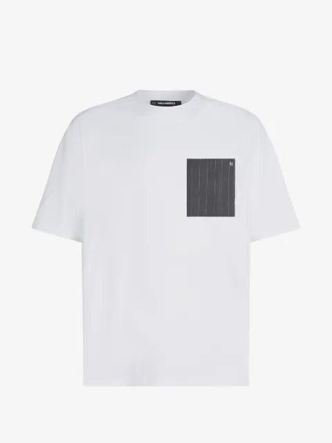 Karl Lagerfeld T-Shirt mit Nadelstreifen