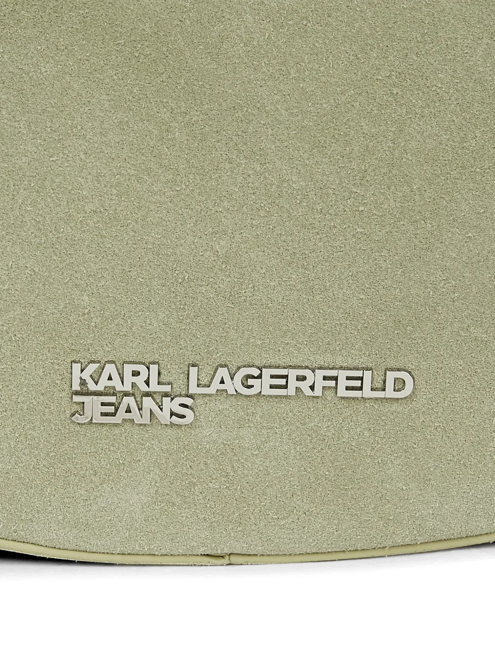 Karl Lagerfeld Jeans Suède schoudertas Groen
