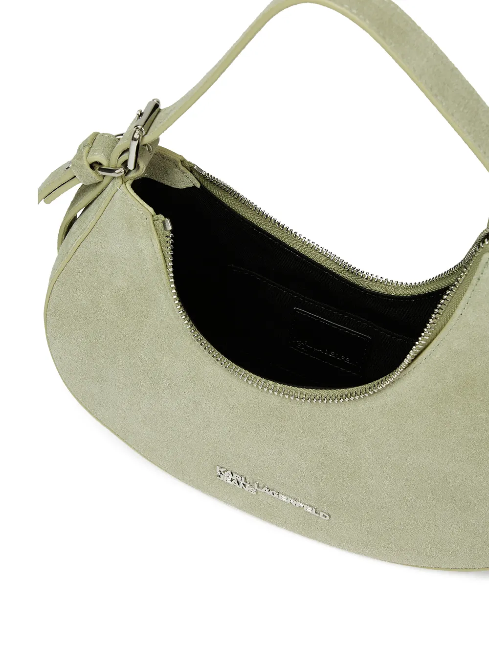 Karl Lagerfeld Jeans Suède schoudertas Groen