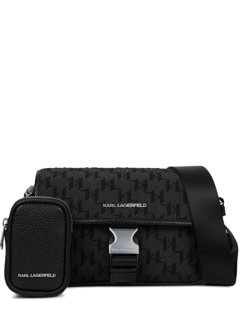 Karl Lagerfeld K/Monogram messenger bag - Nero
