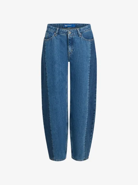 Karl Lagerfeld Jeans panelled barrel jeans