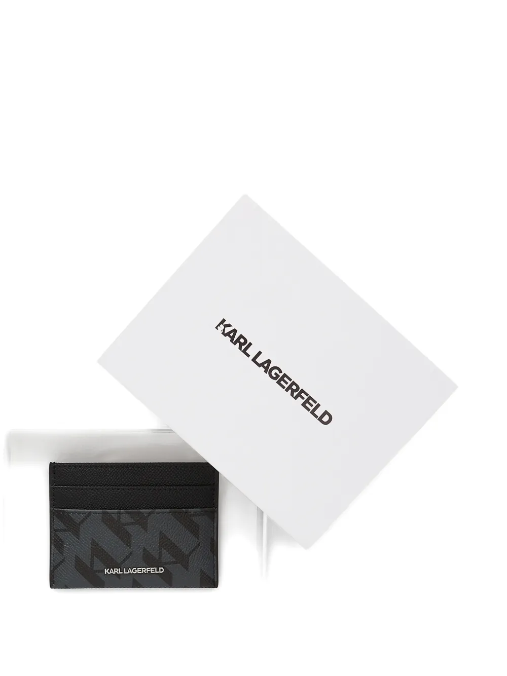 Karl Lagerfeld Pasjeshouder met monogram Zwart