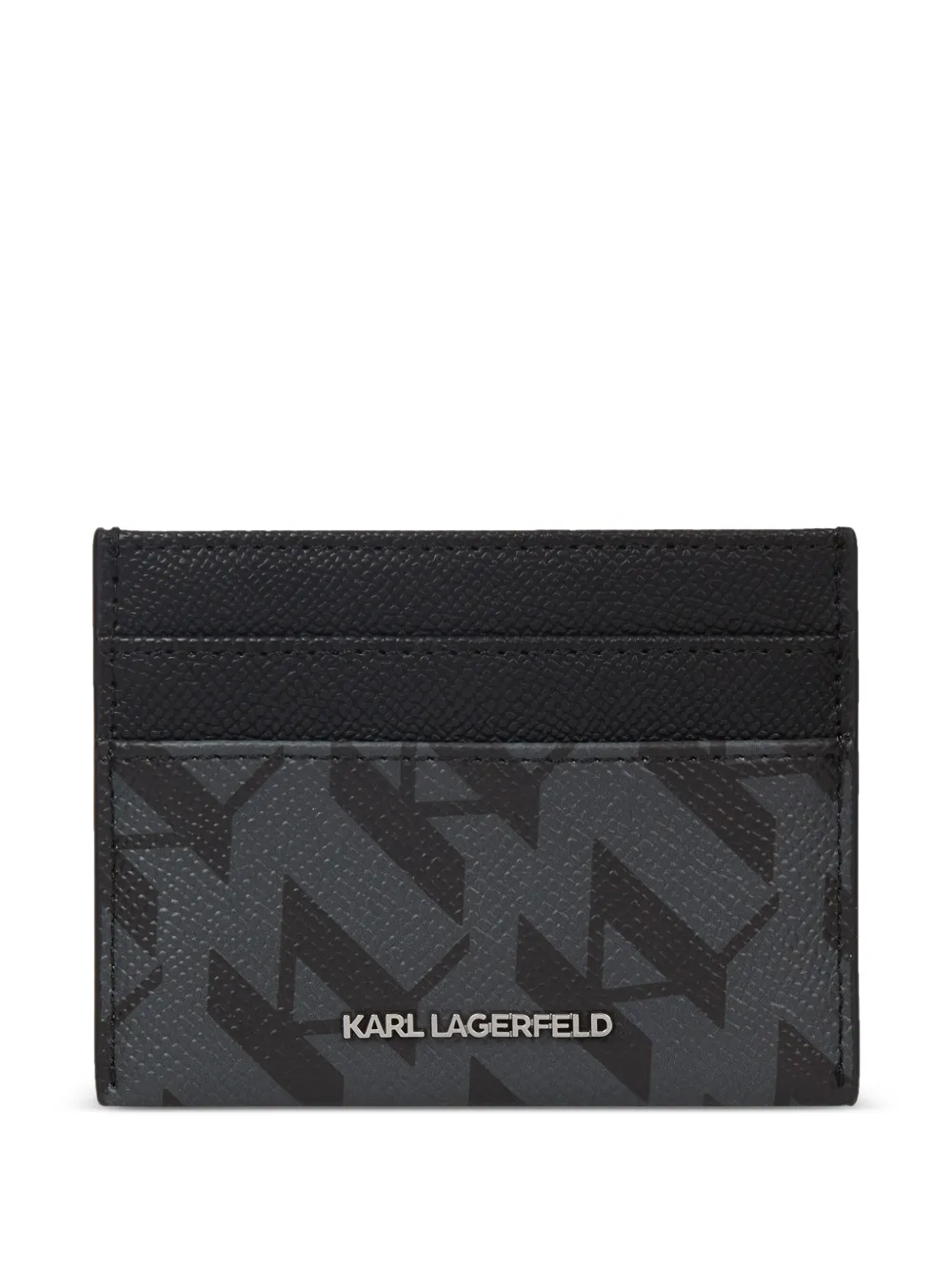 Karl Lagerfeld monogram cardholder - Schwarz