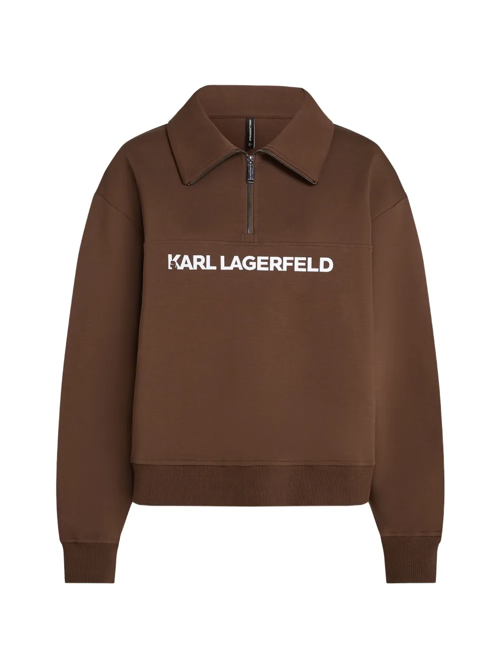 Karl Lagerfeld Felpa con stampa - Marrone