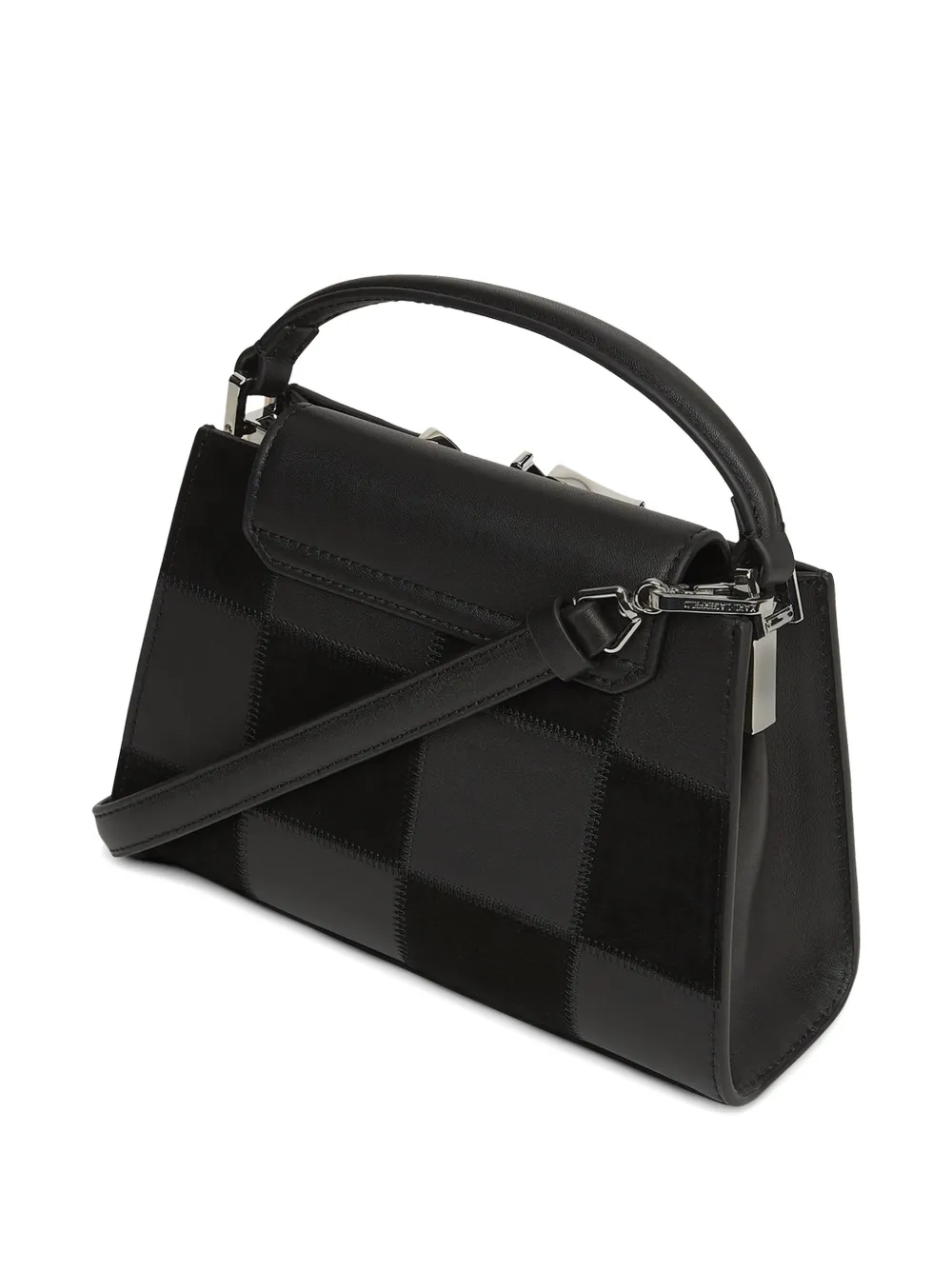 Karl Lagerfeld K Signature geruite shopper Zwart
