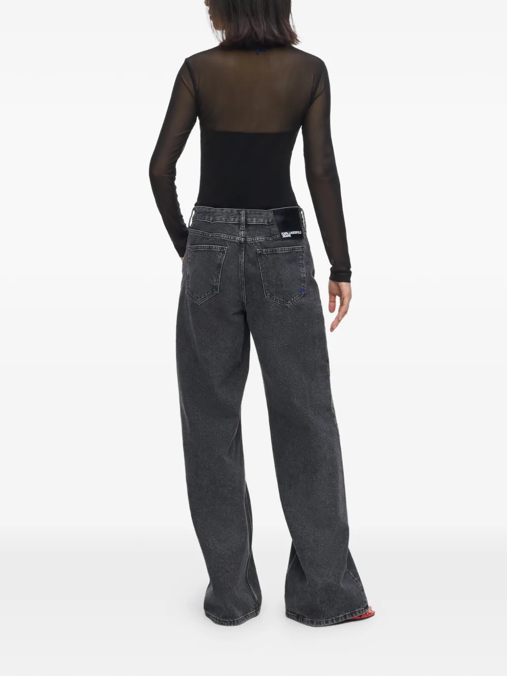Karl Lagerfeld Jeans met veters Grijs