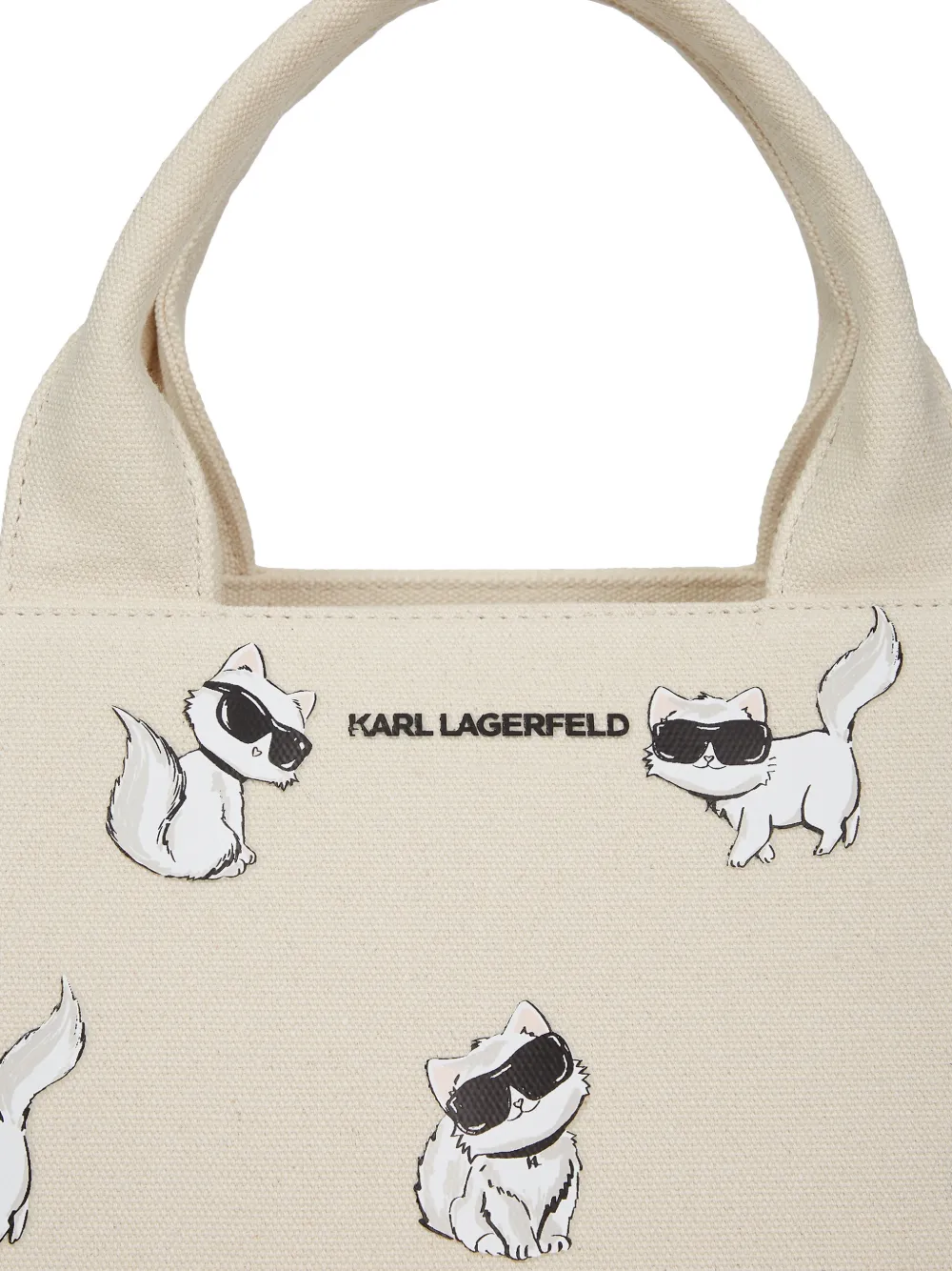 Karl Lagerfeld Medium Ikon Choupette shopper Beige