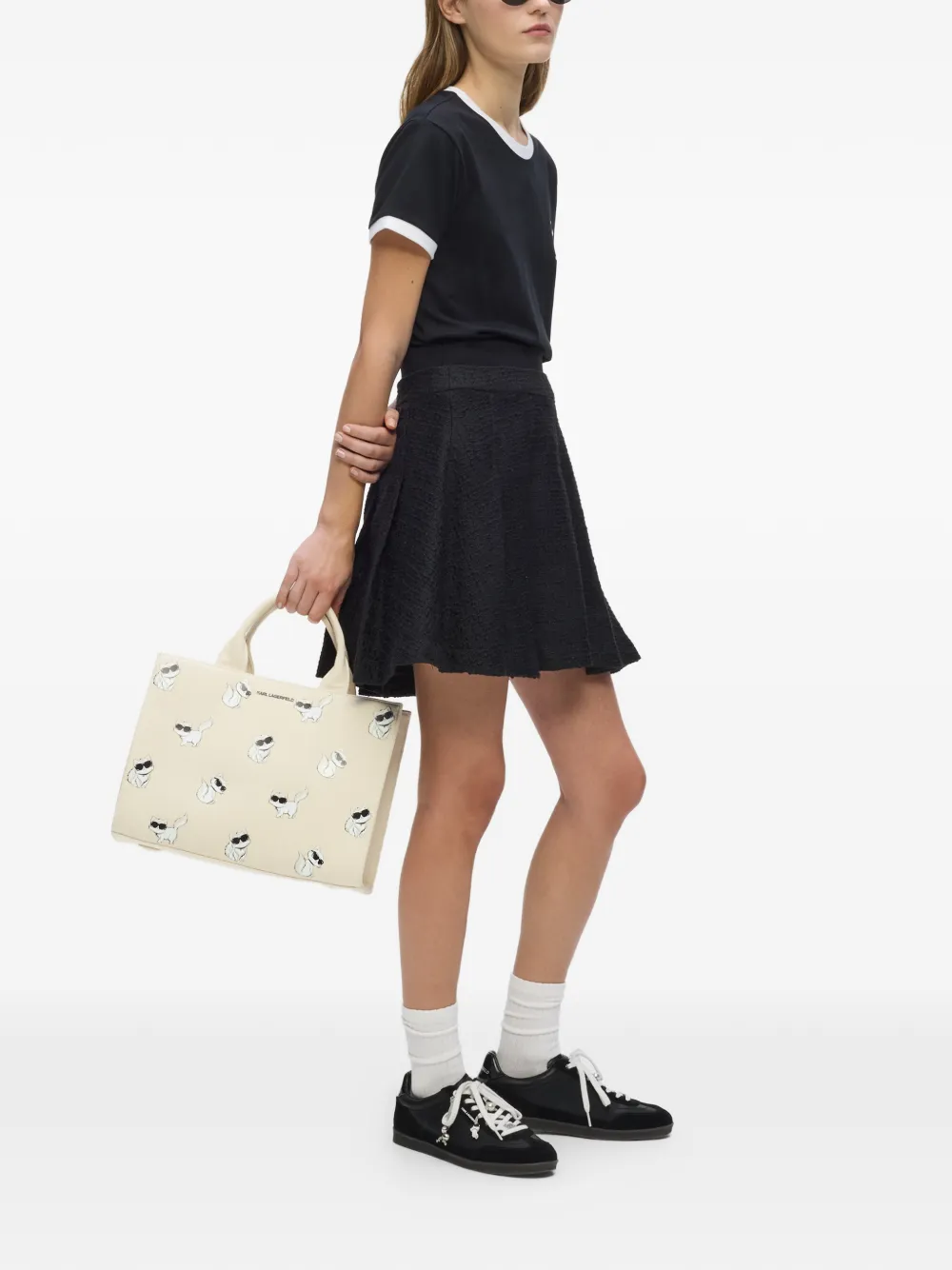 Karl Lagerfeld Medium Ikon Choupette shopper Beige