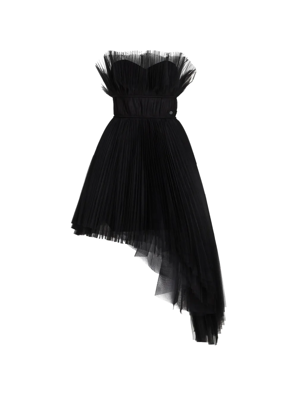 Karl Lagerfeld asymmetric tulle dress - Nero