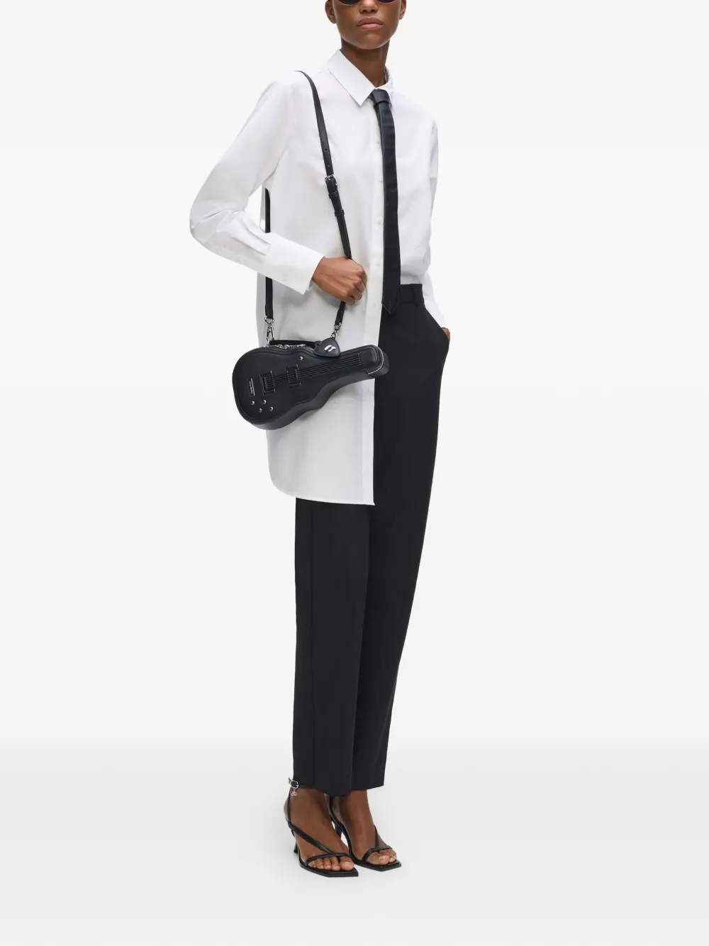 Karl Lagerfeld Ikon crossbodytas met gitaar-detail Zwart