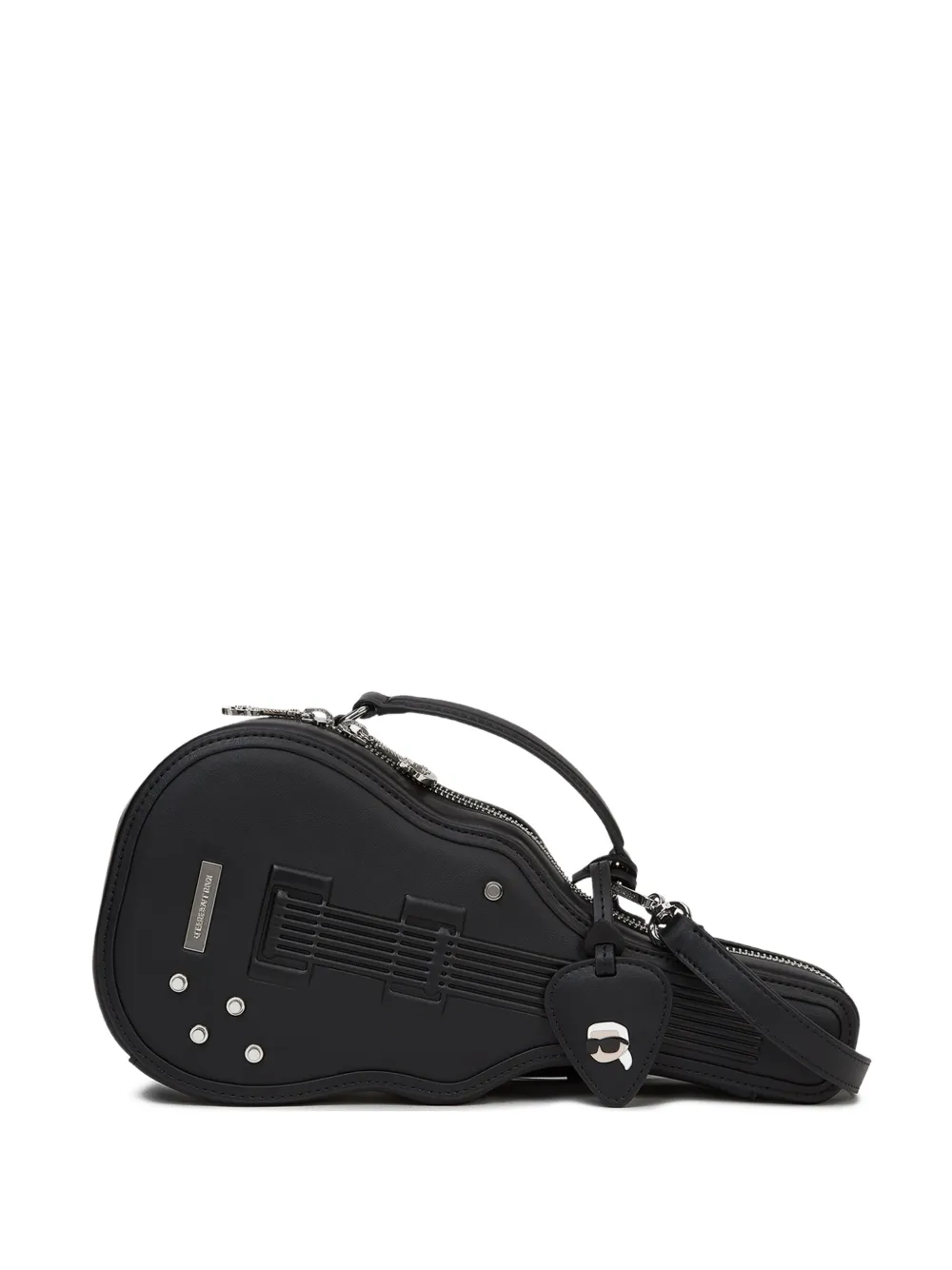 Karl Lagerfeld Ikon guitar crossbody bag - Nero