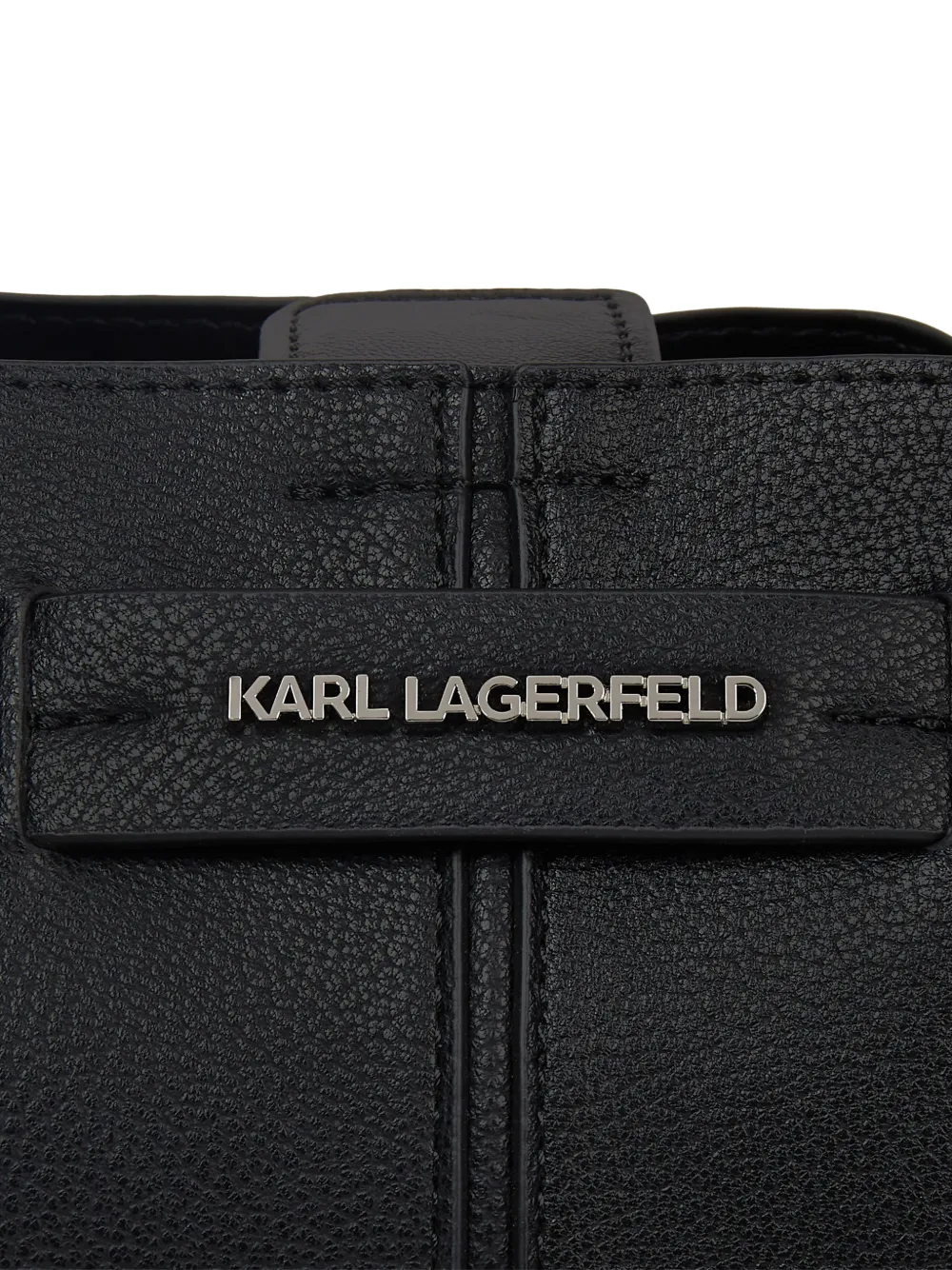 Karl Lagerfeld K Pierced bucket tas Zwart