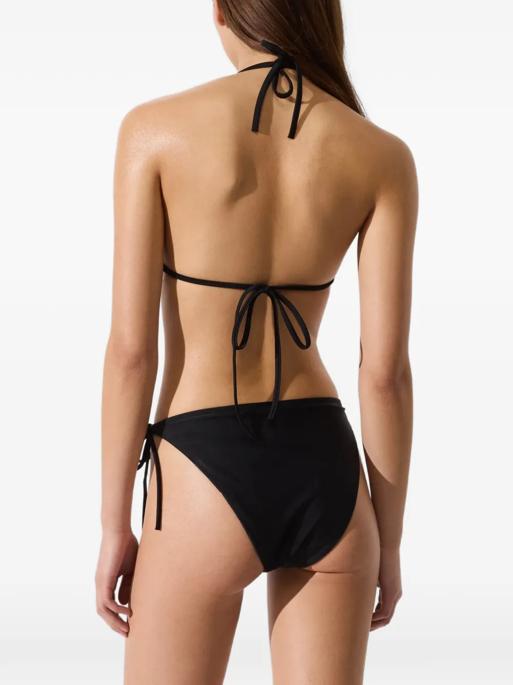 Karl Lagerfeld Ikon triangel bikinitop met stras Zwart
