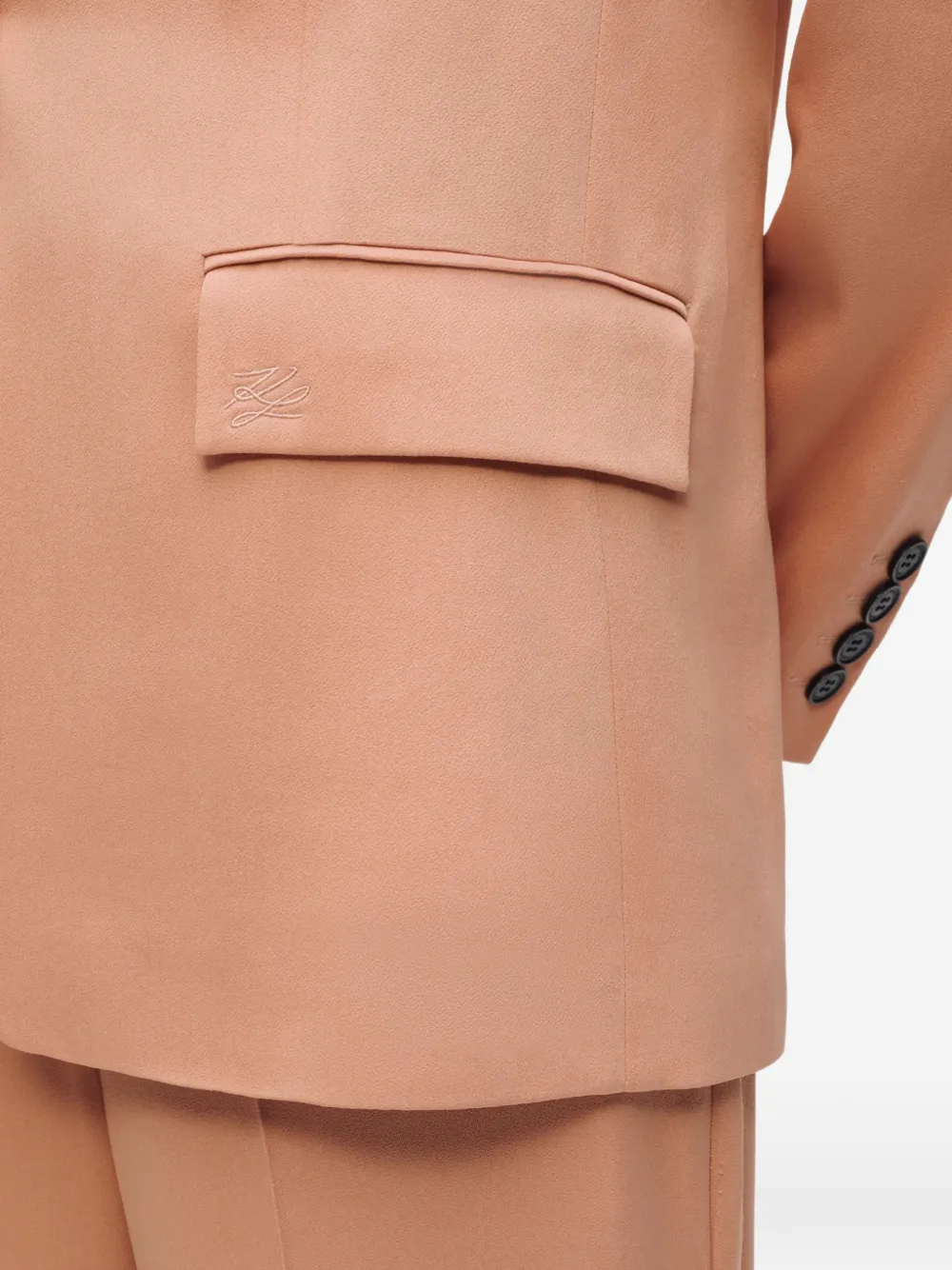 Karl Lagerfeld Blazer met enkele rij knopen Roze