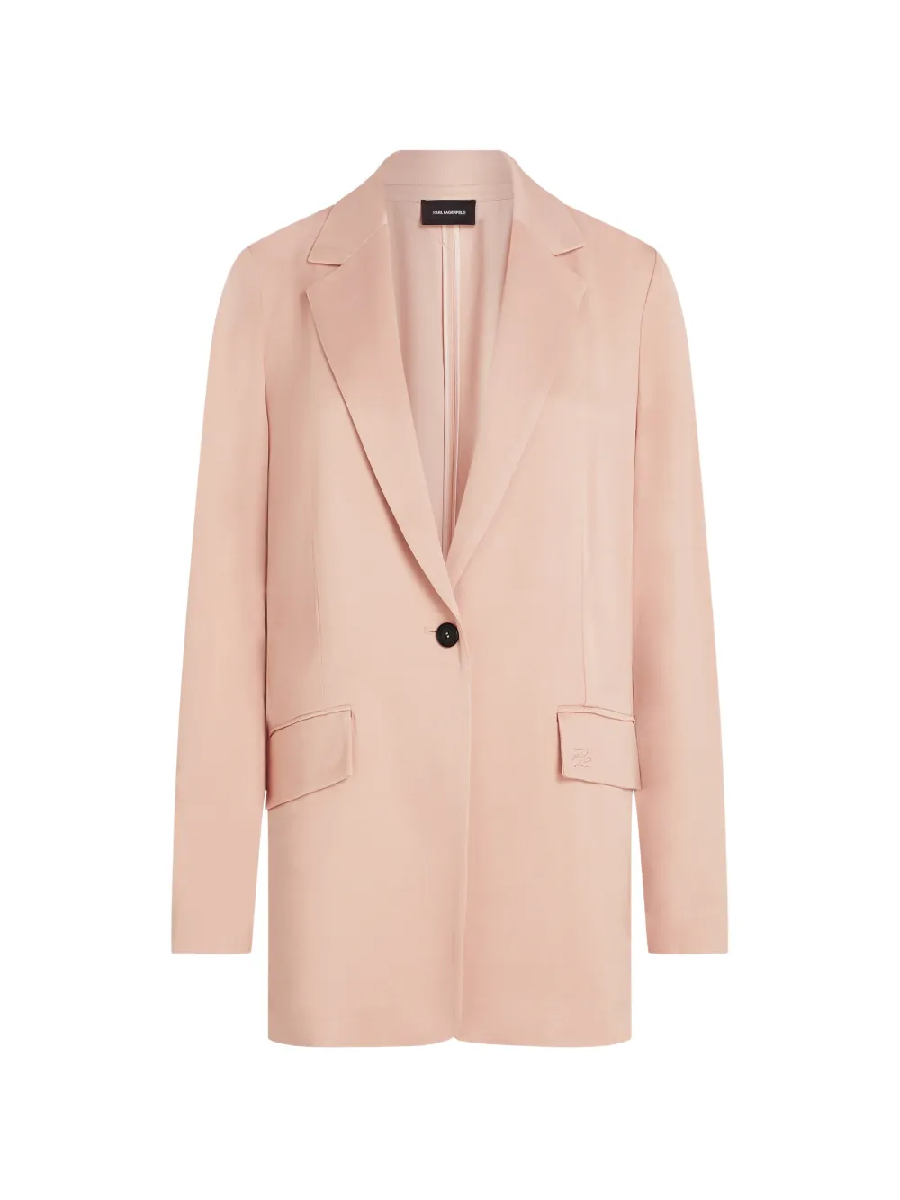 Karl Lagerfeld single-breasted fluid blazer - Rosa