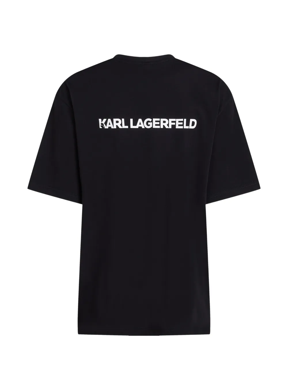 Karl Lagerfeld Katoenen T-shirt met logoprint Zwart