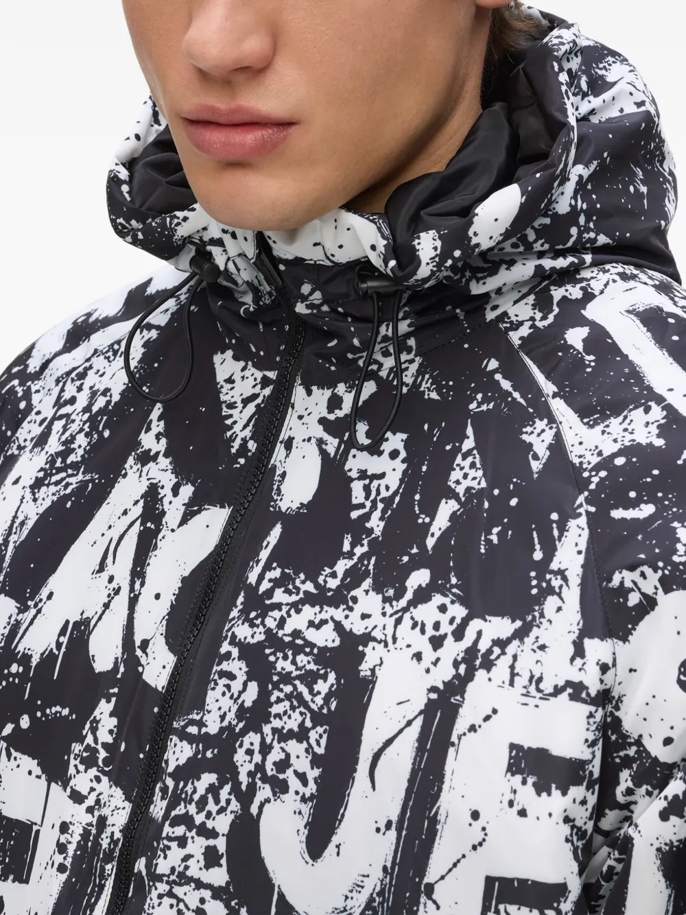 Karl Lagerfeld Jeans Jack met logoprint Zwart