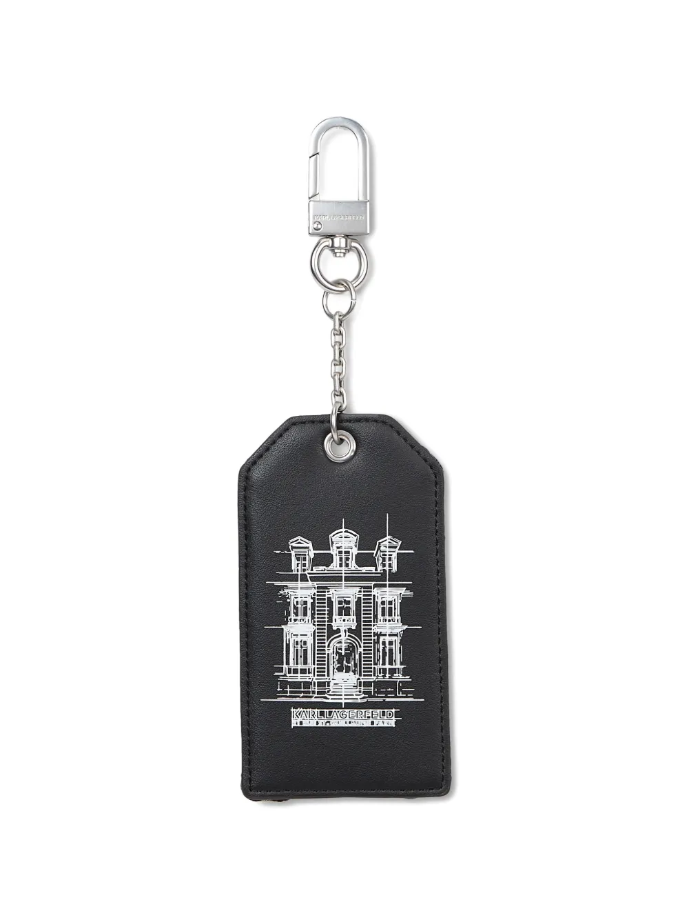 Karl Lagerfeld Rue St-Guillaume sketch keychain - Schwarz