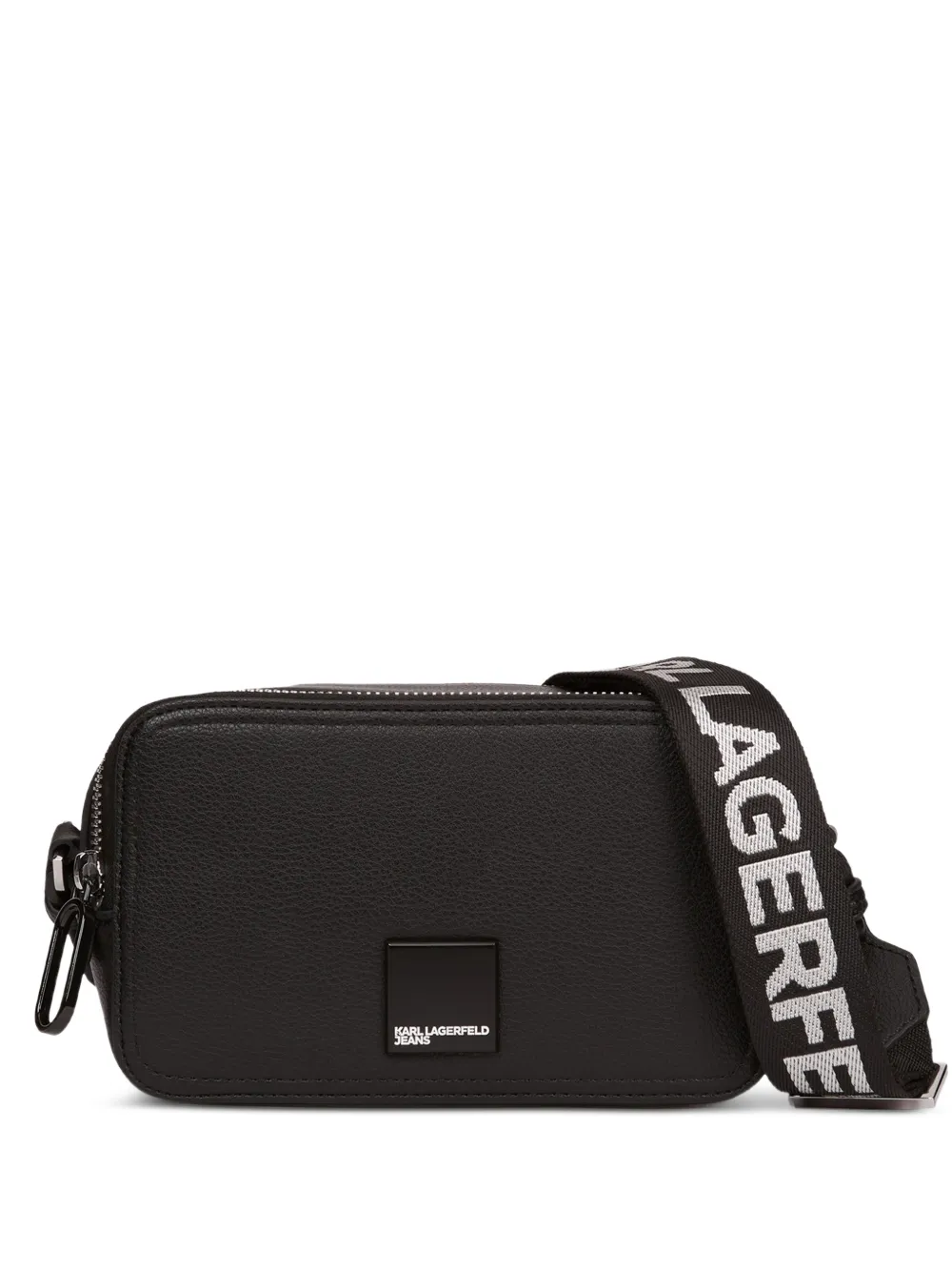Karl Lagerfeld Jeans logo-plaque camera bag - Nero