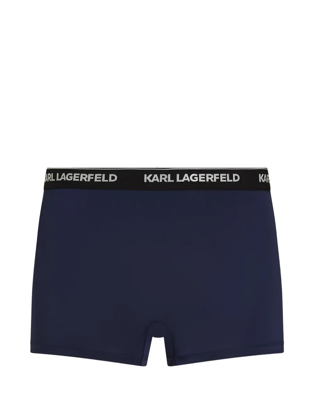 Karl Lagerfeld Drie boxershorts met logoband Blauw