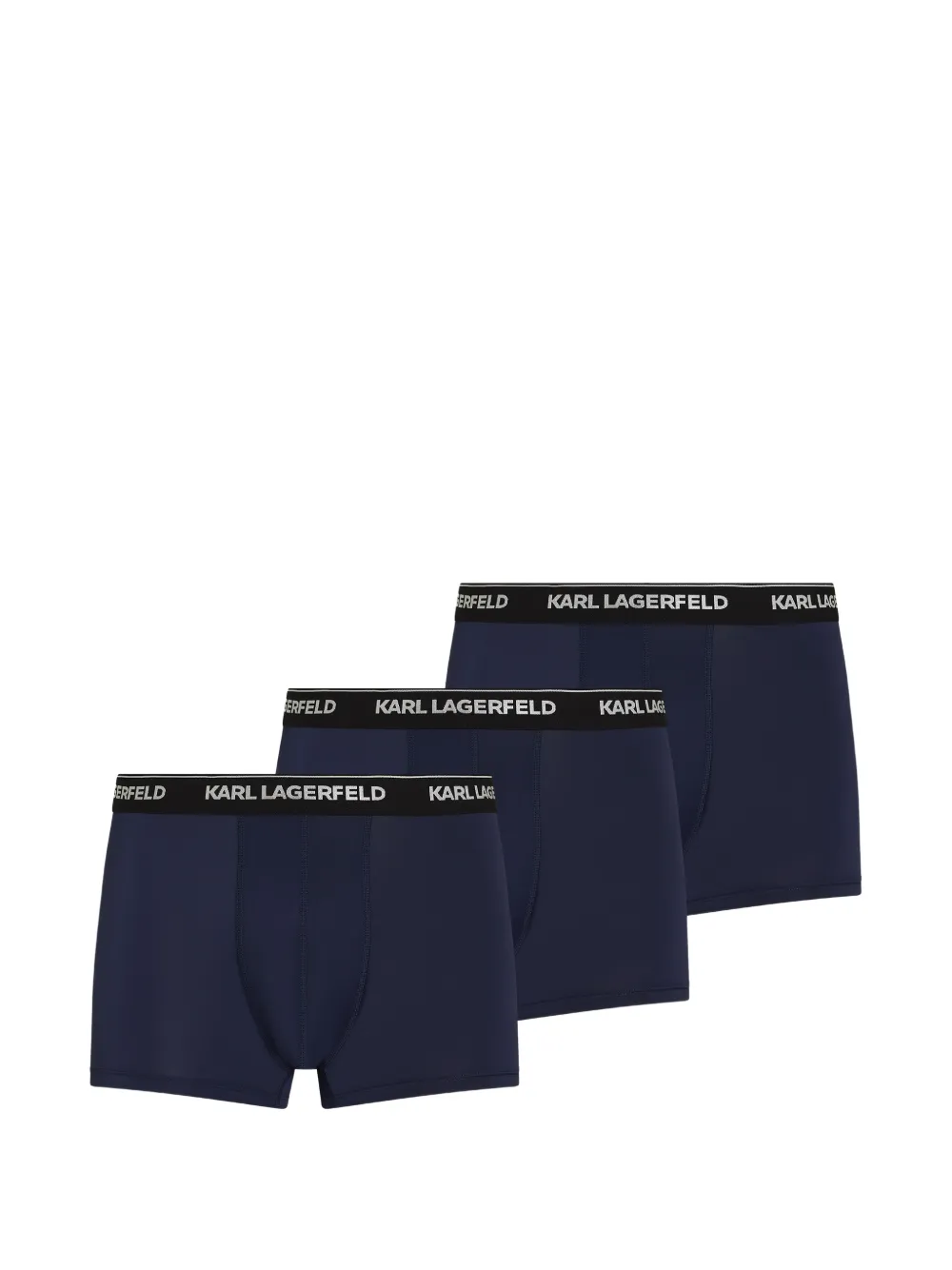 Karl Lagerfeld logo-waistband boxers (set of three) - Blu