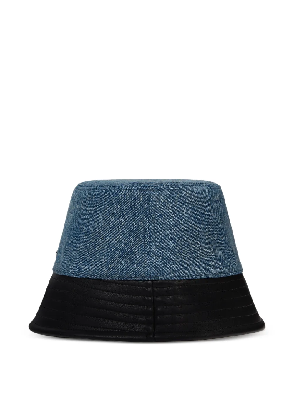 Karl Lagerfeld Jeans Vissershoed met logoplakkaat Blauw